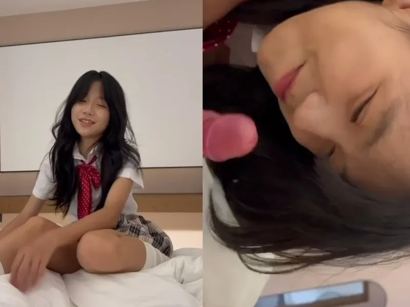 Em loli dễ thương liếm cậu bé biến em thành con đào nứng lồn p1